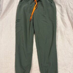 Figs Moss Green High Waisted Jogger Pant